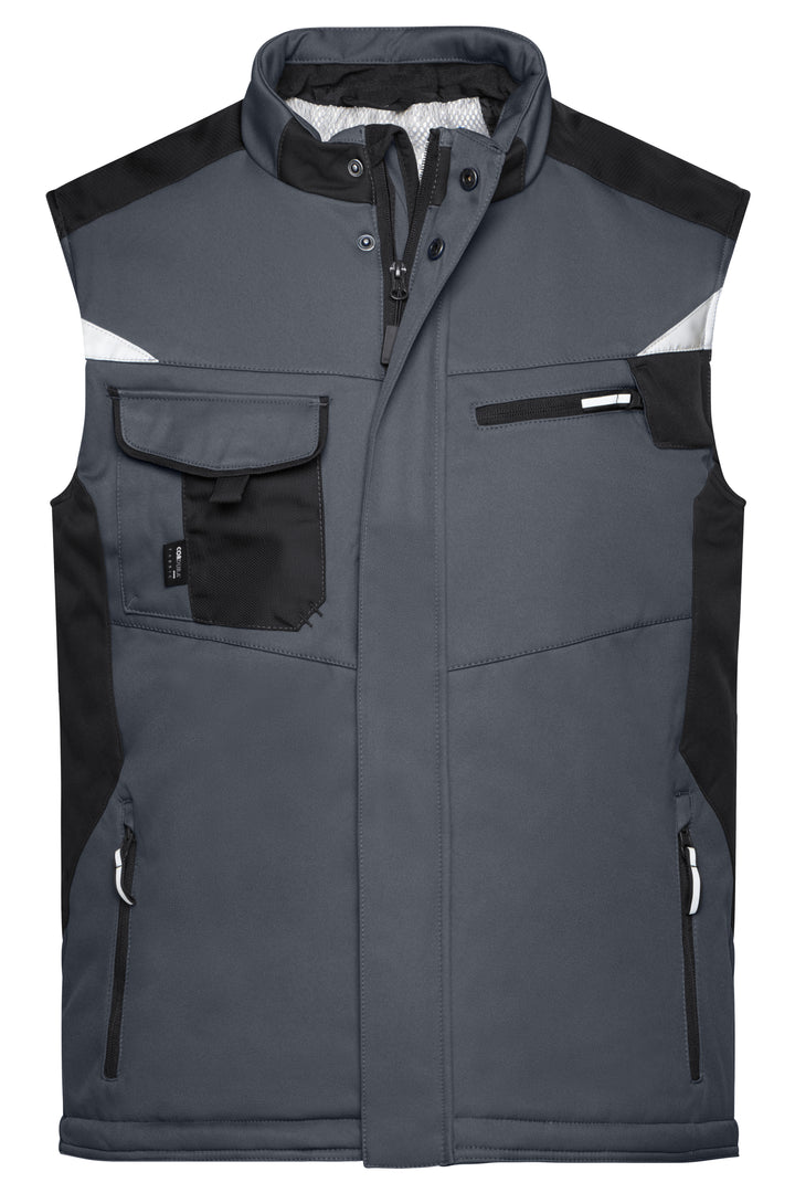 Craftsmen Softshell Vest - STRONG - - carbon/black