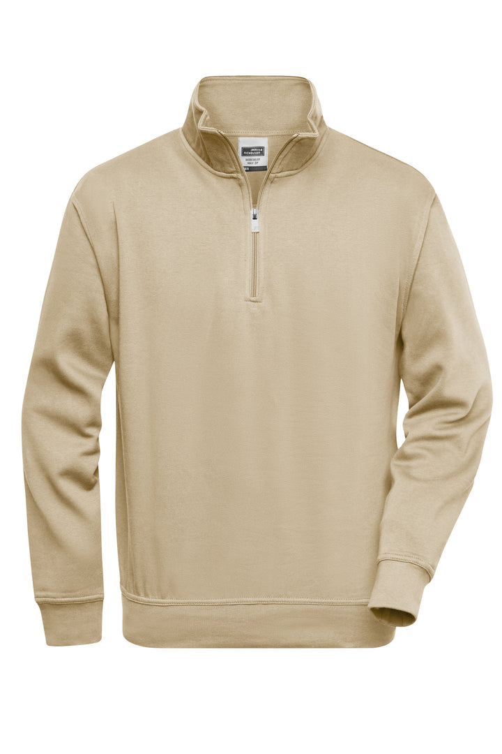 Workwear Half-Zip Sweat - stone
