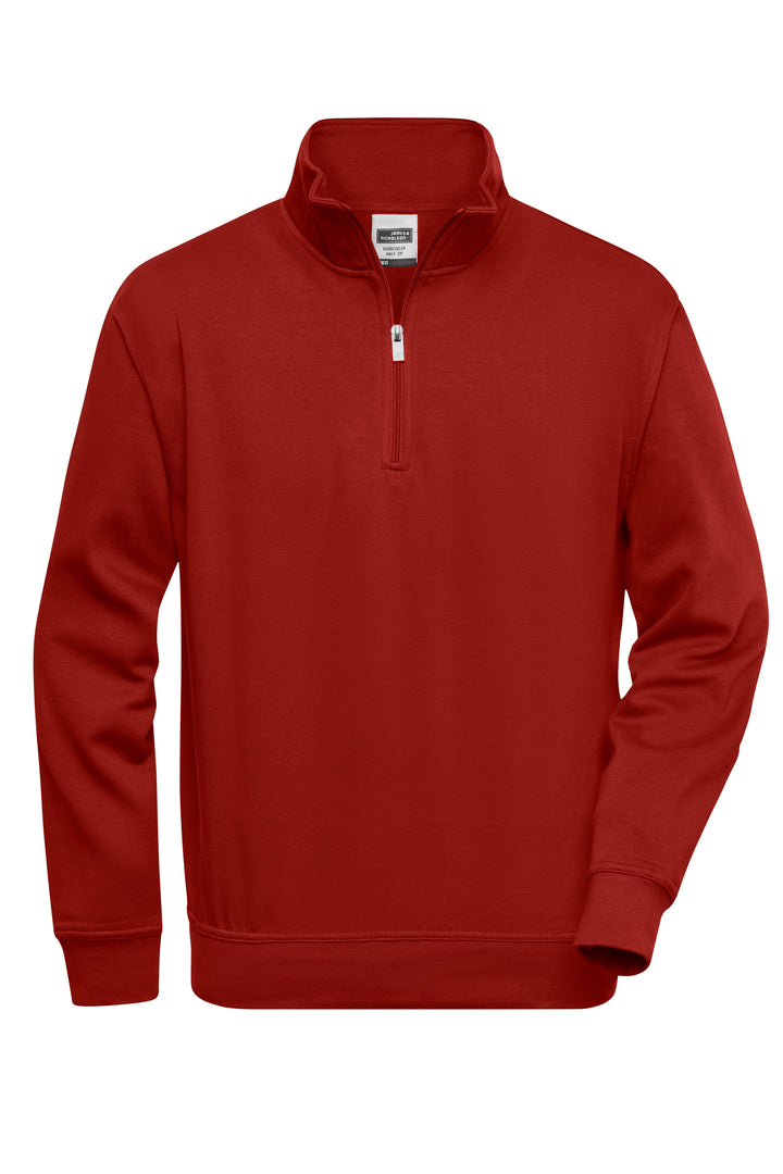 Workwear Half-Zip Sweat - wine