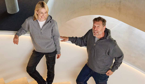 ORGANIC Workwear Half-Zip Hoody