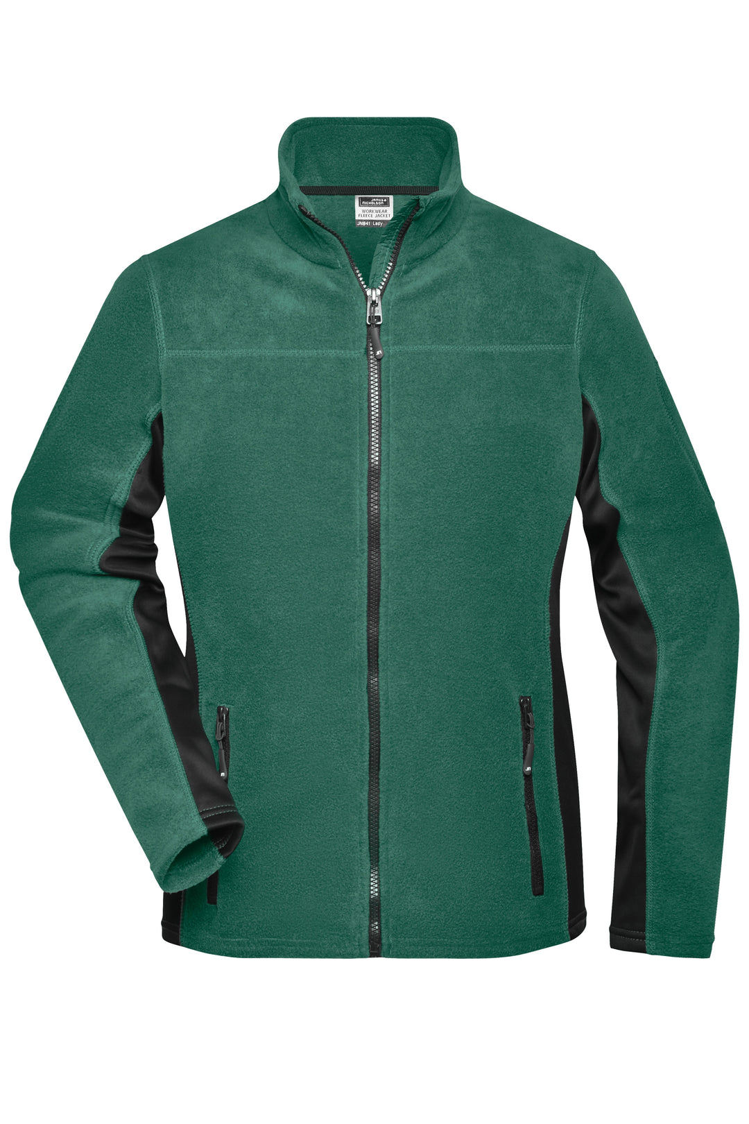 Ladies' Workwear Fleece Jacket - dark-green/black