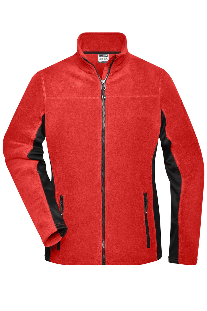 Ladies' Workwear Fleece Jacket - red/black