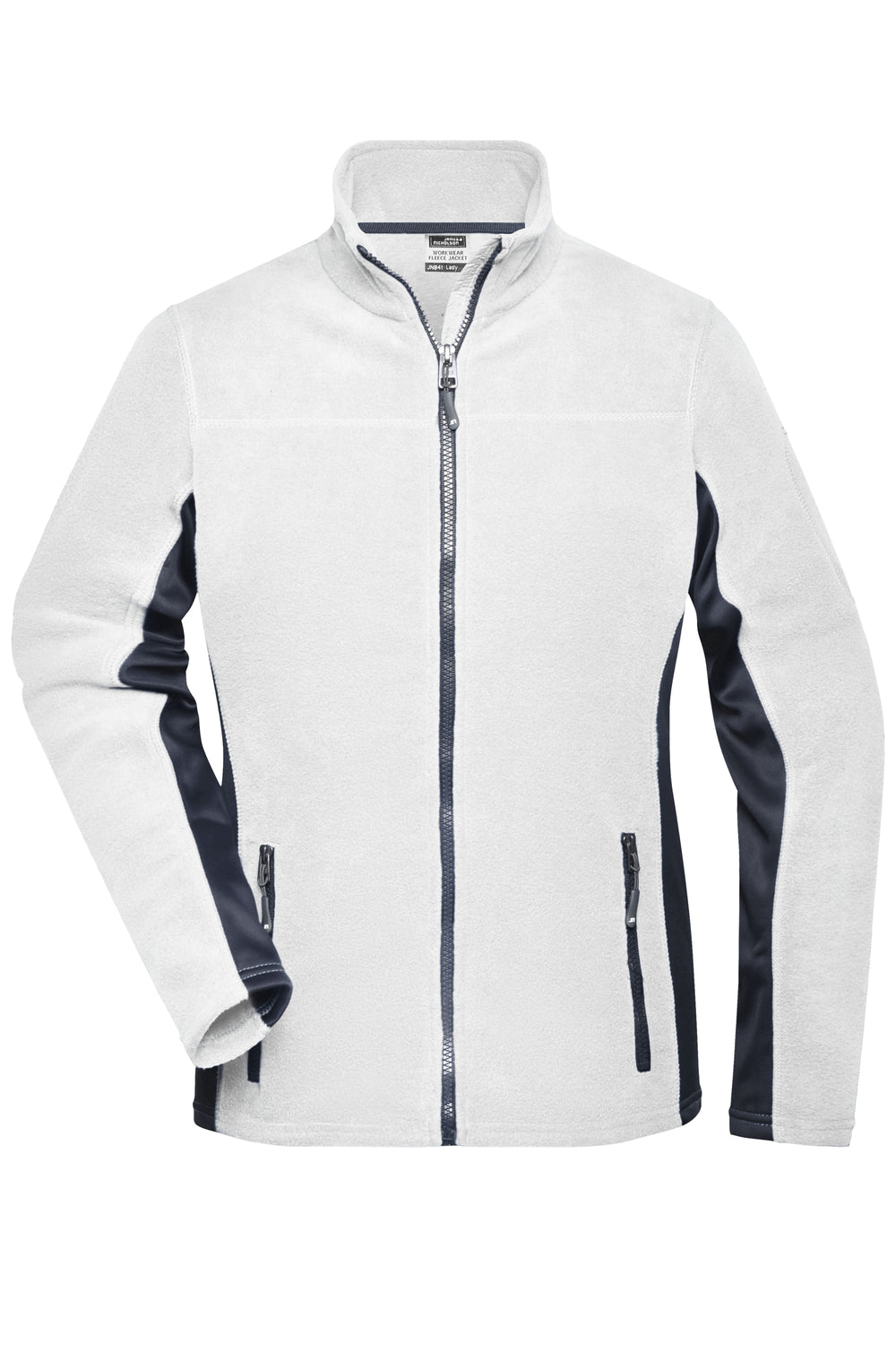 Ladies' Workwear Fleece Jacket - white/carbon