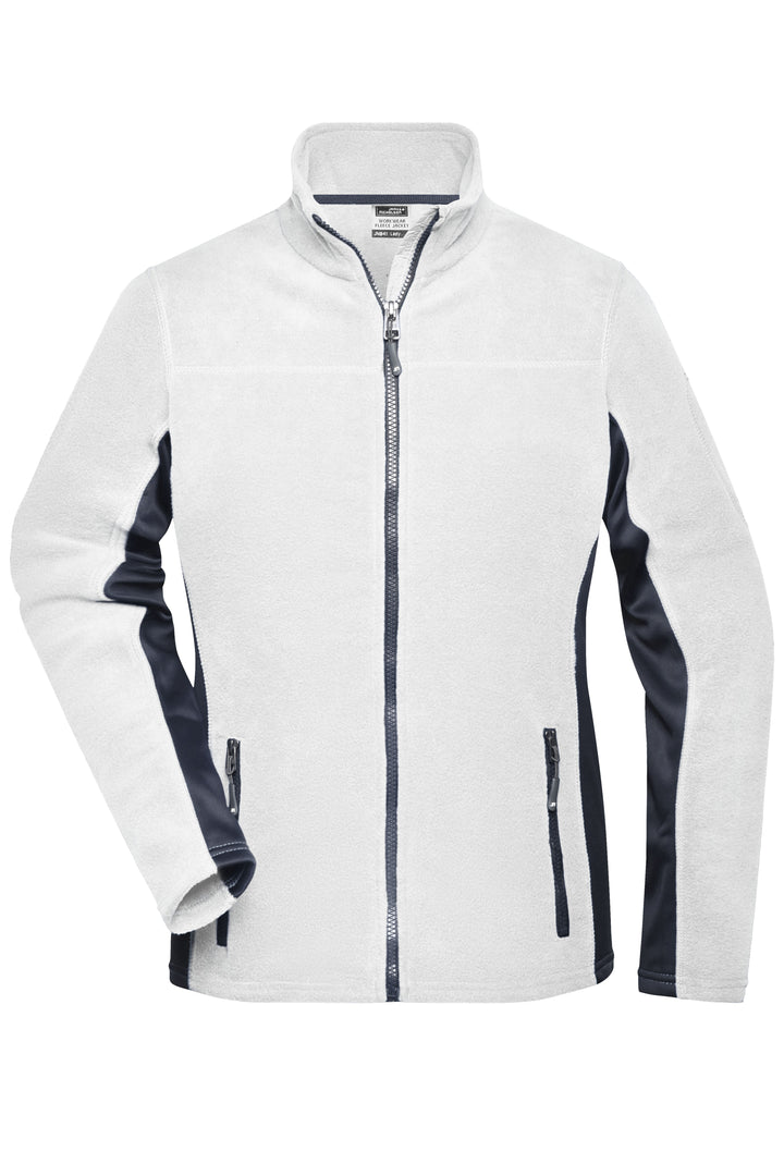 Ladies' Workwear Fleece Jacket - white/carbon