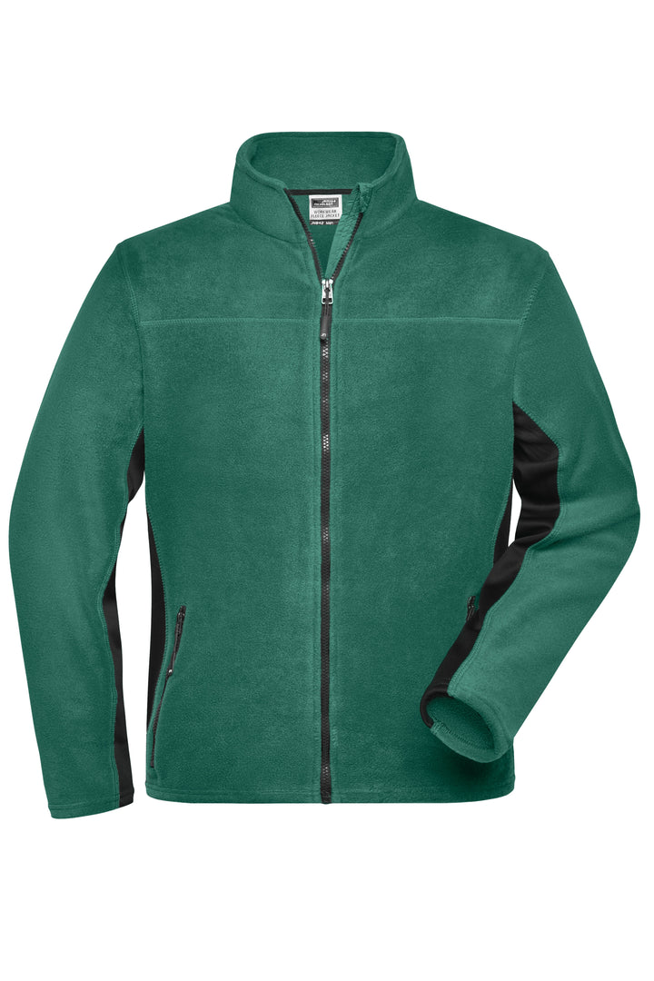 Men's Workwear Fleece Jacket - dark-green/black