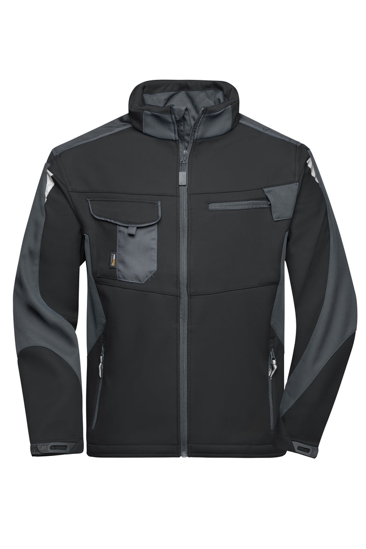 Workwear Softshell Jacket - STRONG - - black/carbon
