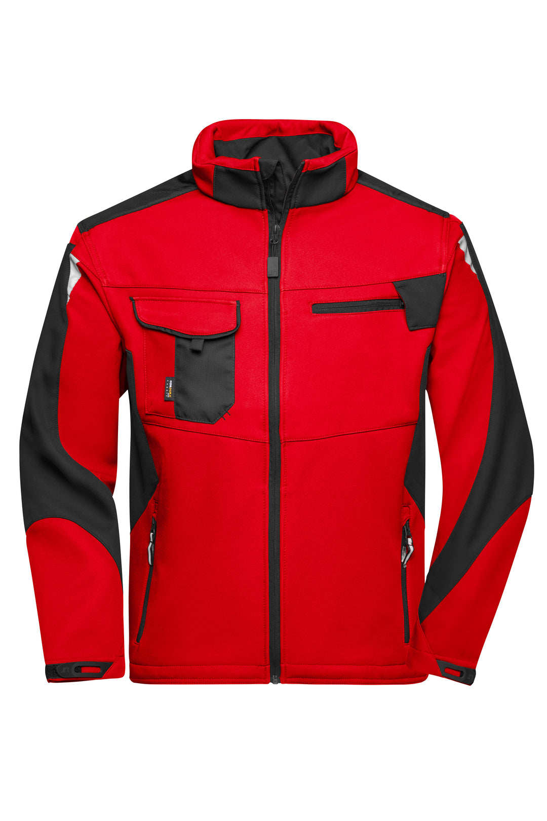 Workwear Softshell Jacket - STRONG - - red/black