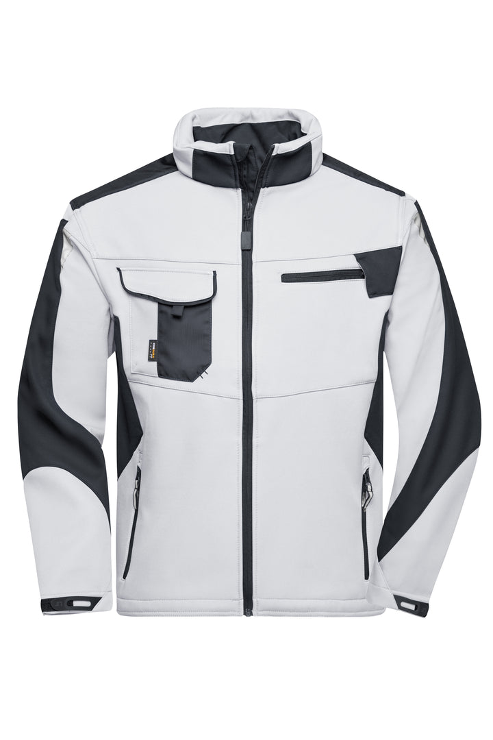 Workwear Softshell Jacket - STRONG - - white/carbon