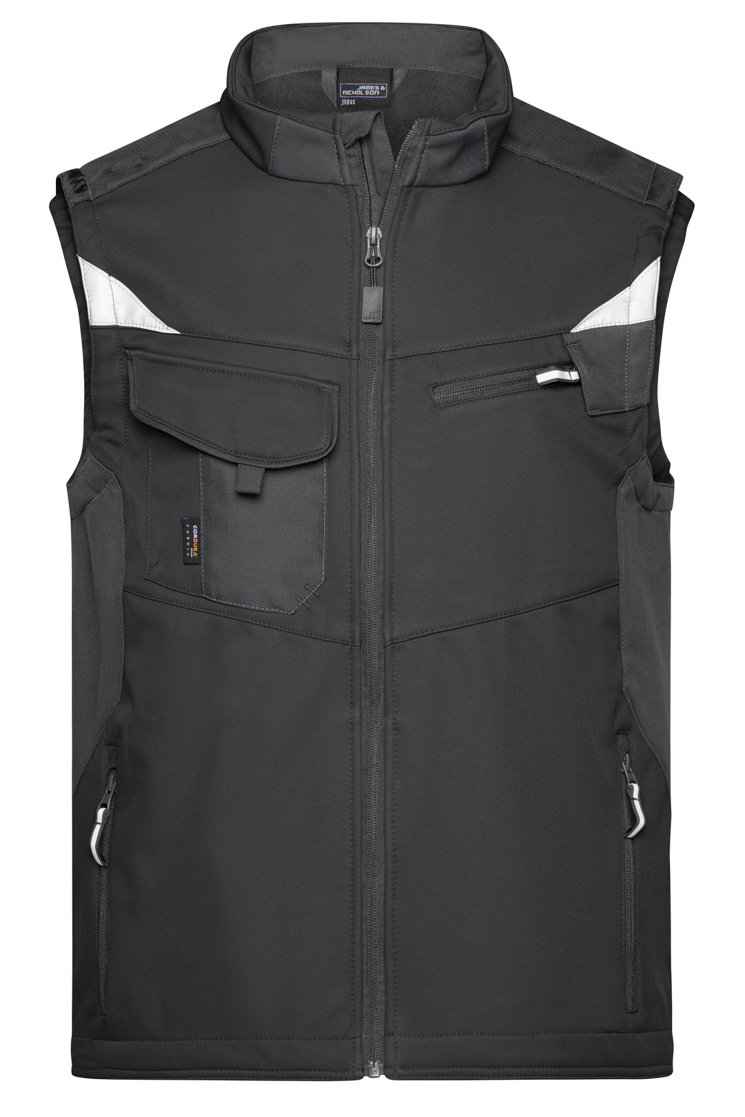 Workwear Softshell Vest - STRONG - - black/black