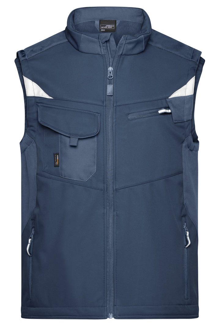 Workwear Softshell Vest - STRONG - - navy/navy