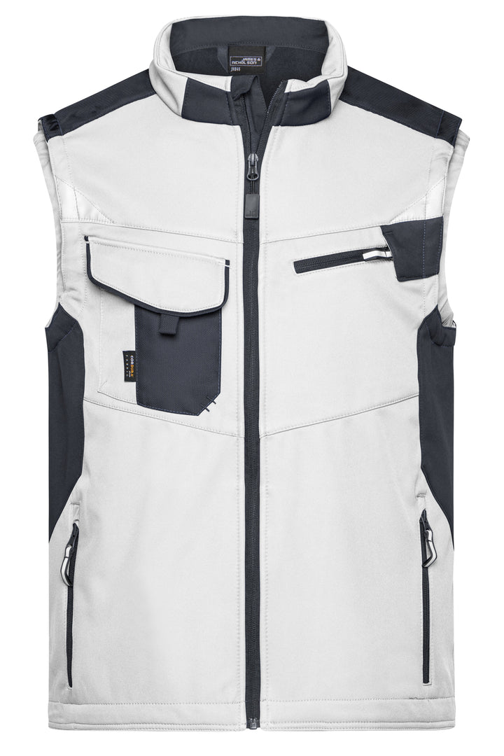 Workwear Softshell Vest - STRONG - - white/carbon