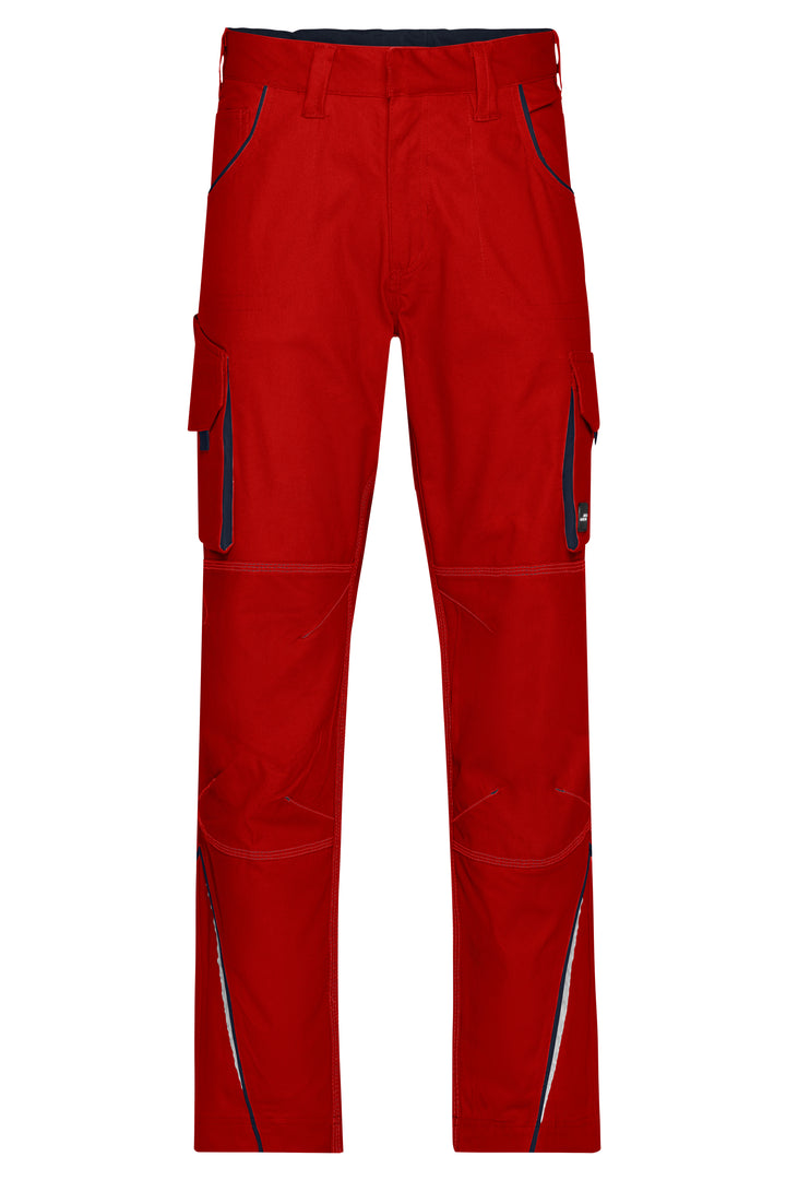 Workwear Pants - COLOR - - red/navy