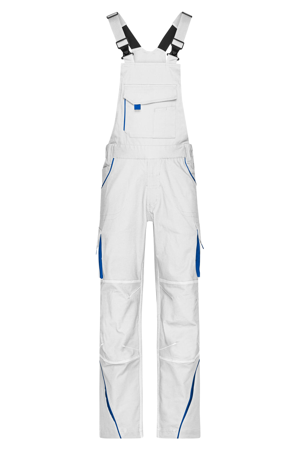 Workwear Pants with Bib - COLOR - - white/royal