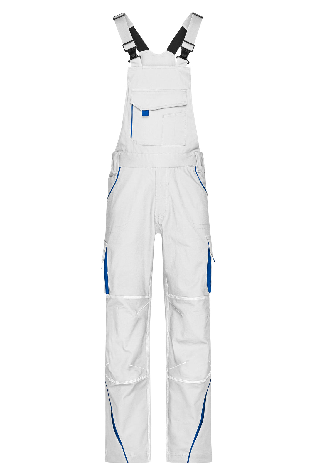 Workwear Pants with Bib - COLOR - - white/royal