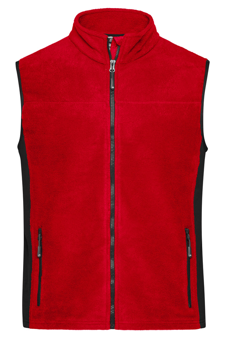 Men's Workwear Fleece Jacket - red/black