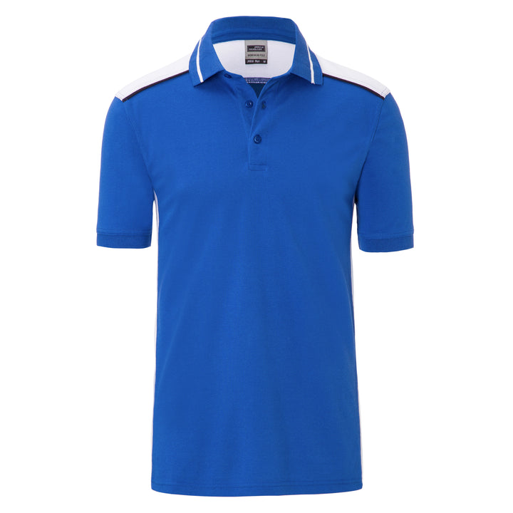 Men's Workwear Polo - COLOR - - royal/white