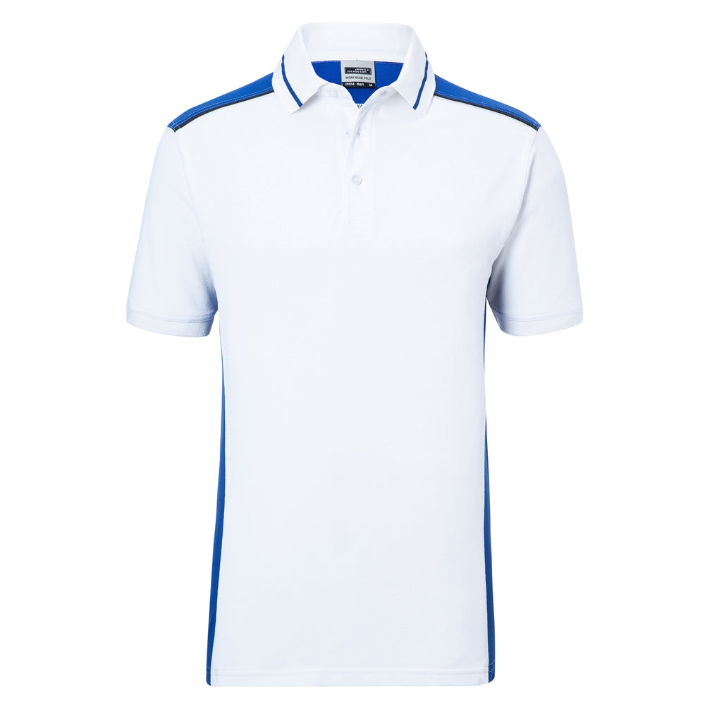 Men's Workwear Polo - COLOR - - white/royal