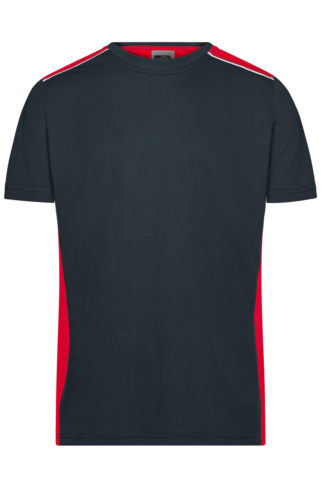 Men's Workwear T-Shirt - COLOR - - carbon/red