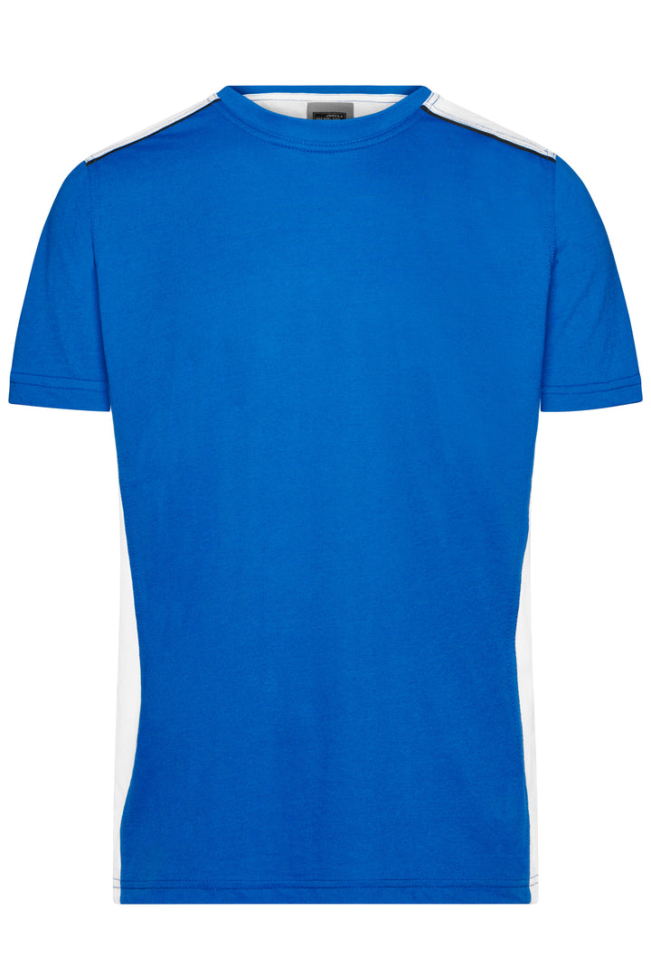 Men's Workwear T-Shirt - COLOR - - royal/white