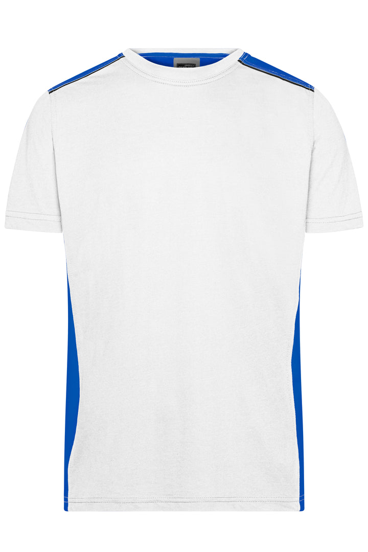 Men's Workwear T-Shirt - COLOR - - white/royal