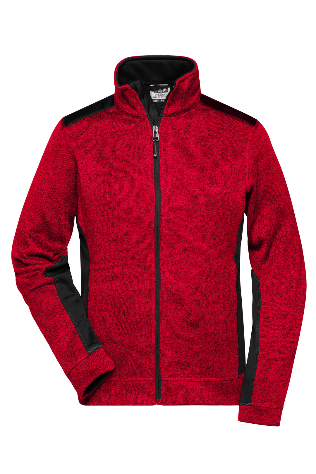 Ladies' Knitted Workwear - red-melange/black