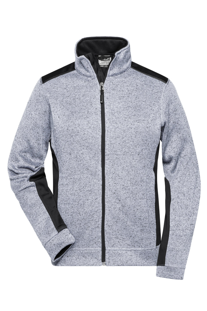 Ladies' Knitted Workwear - white-melange/carbon