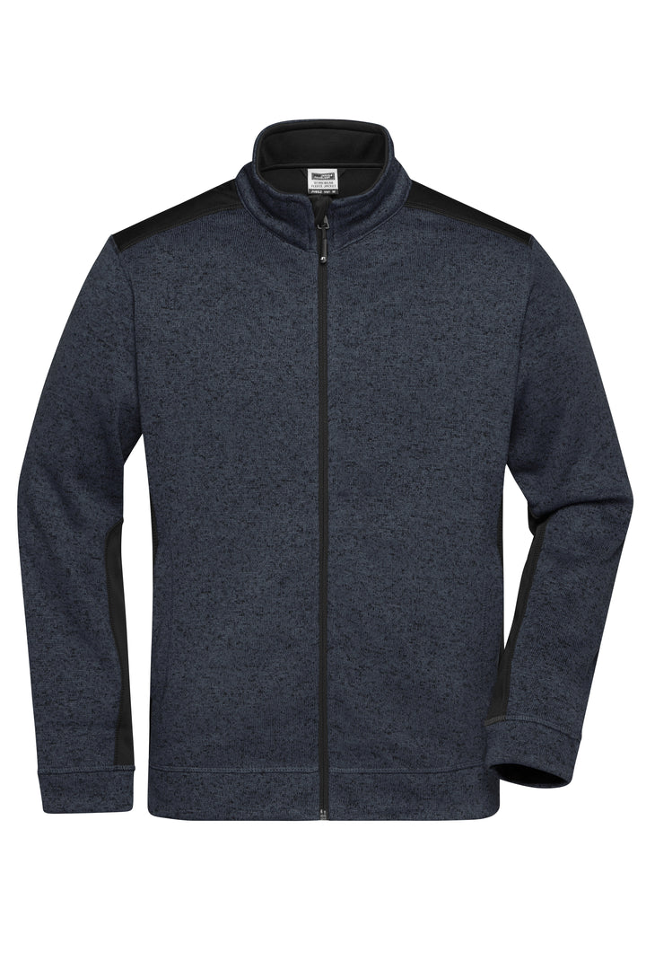 Men's Knitted Workwear - carbon-melange/black