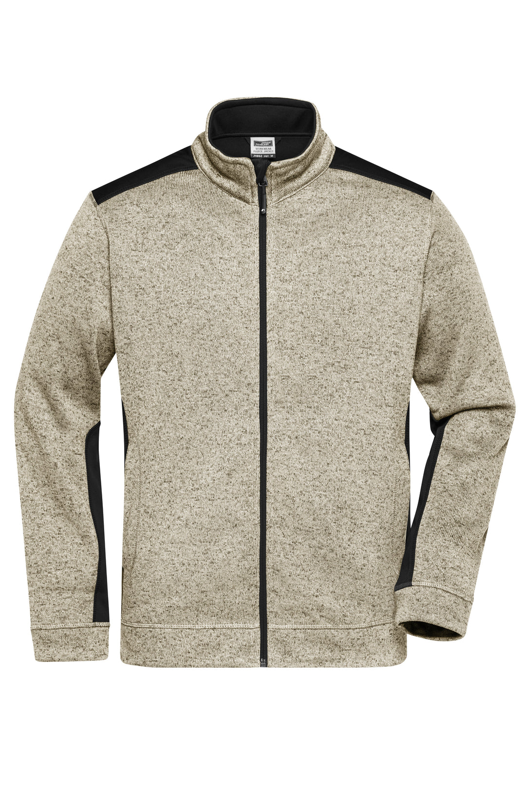 Men's Knitted Workwear - stone-melange/black