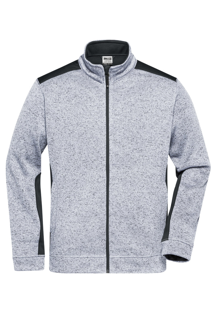 Men's Knitted Workwear - white-melange/carbon