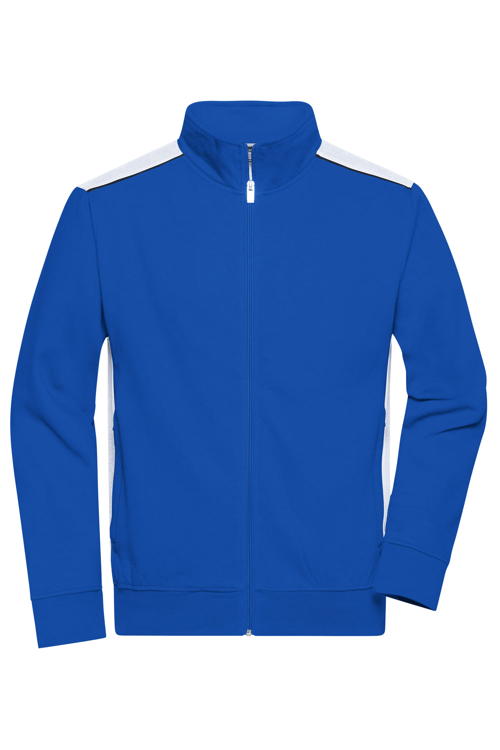 Men's Workwear Sweat Jacket - royal/white