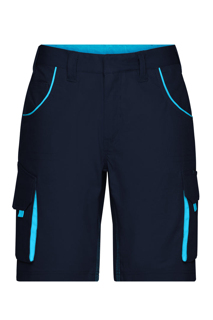 Workwear Bermudas - COLOR - - navy/turquoise