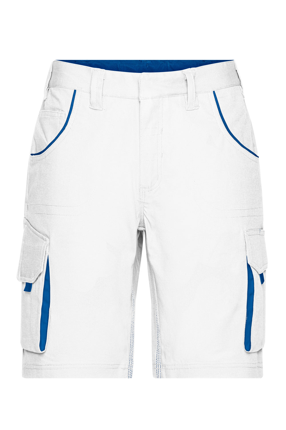 Workwear Bermudas - COLOR - - white/royal