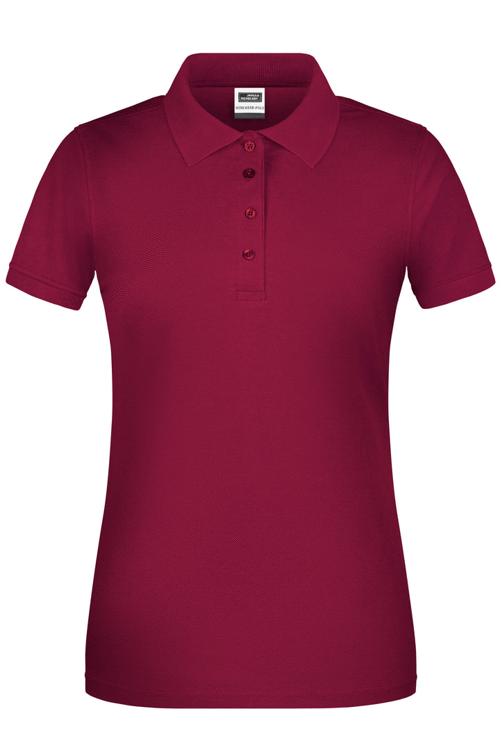 Ladies' ORGANIC Workwear Polo - wine
