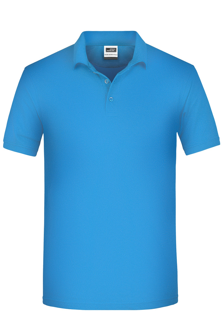 Men's ORGANIC Workwear Polo - aqua