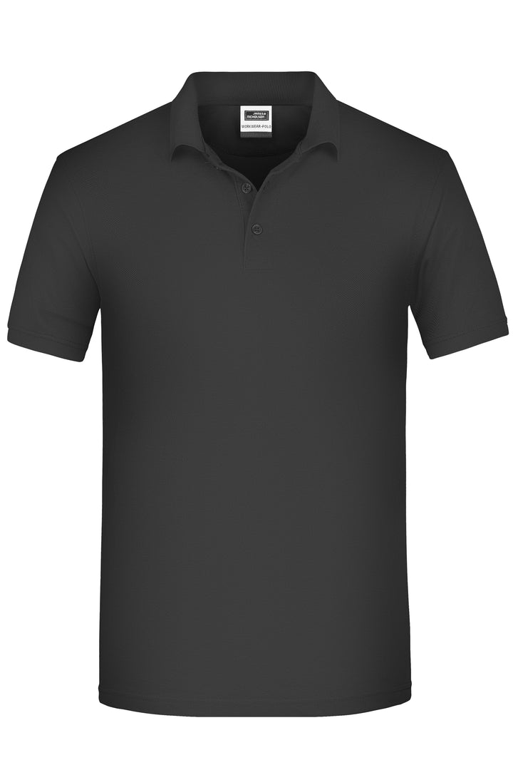Men's ORGANIC Workwear Polo - black