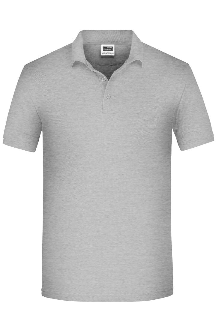 Men's ORGANIC Workwear Polo - grey-heather