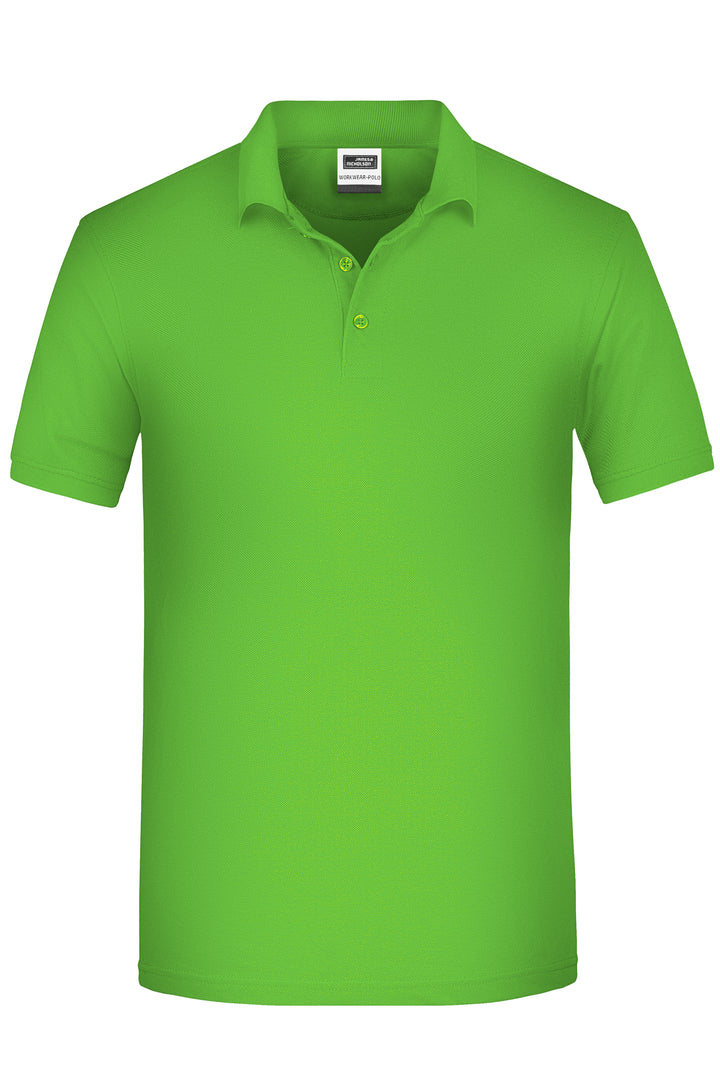 Men's ORGANIC Workwear Polo - lime-green
