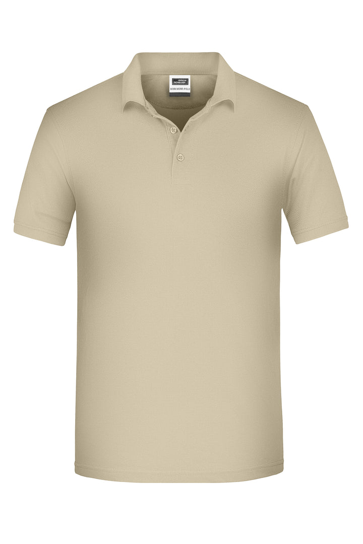 Men's ORGANIC Workwear Polo - stone