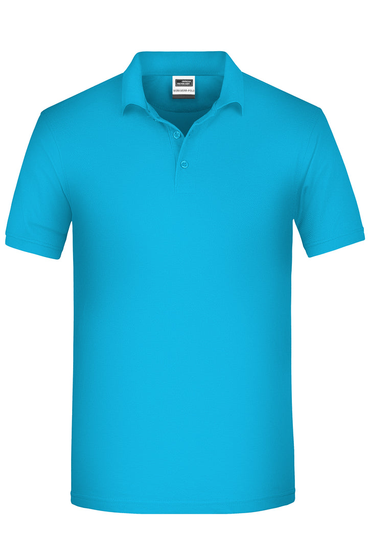 Men's ORGANIC Workwear Polo - turquoise