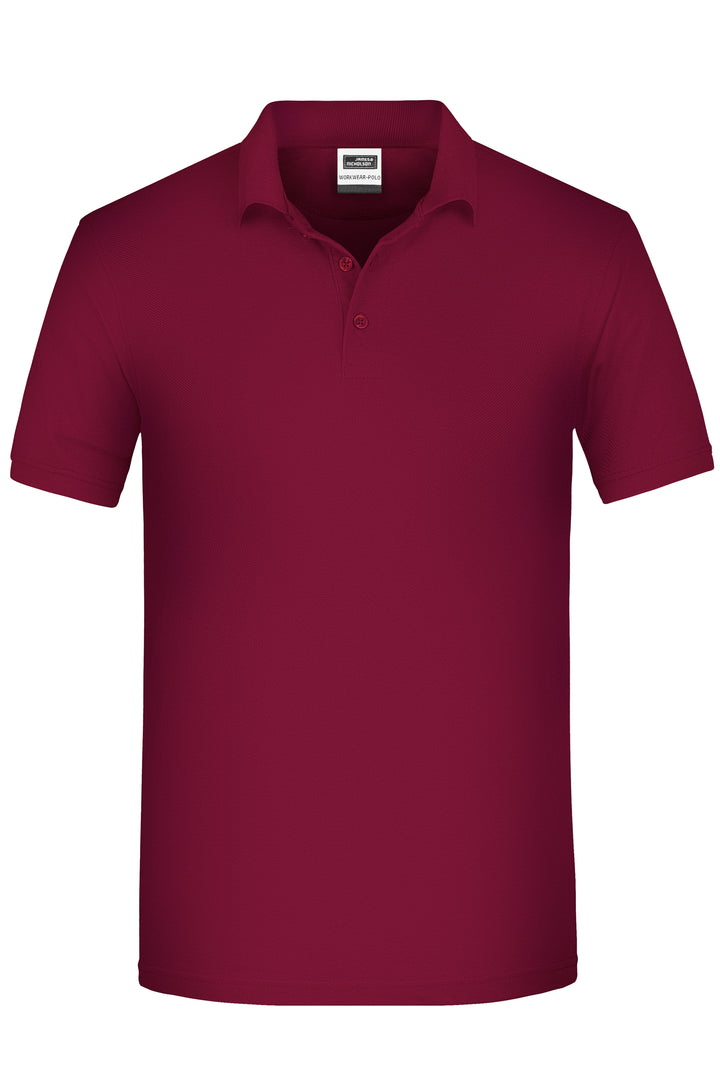 Men's ORGANIC Workwear Polo - wine