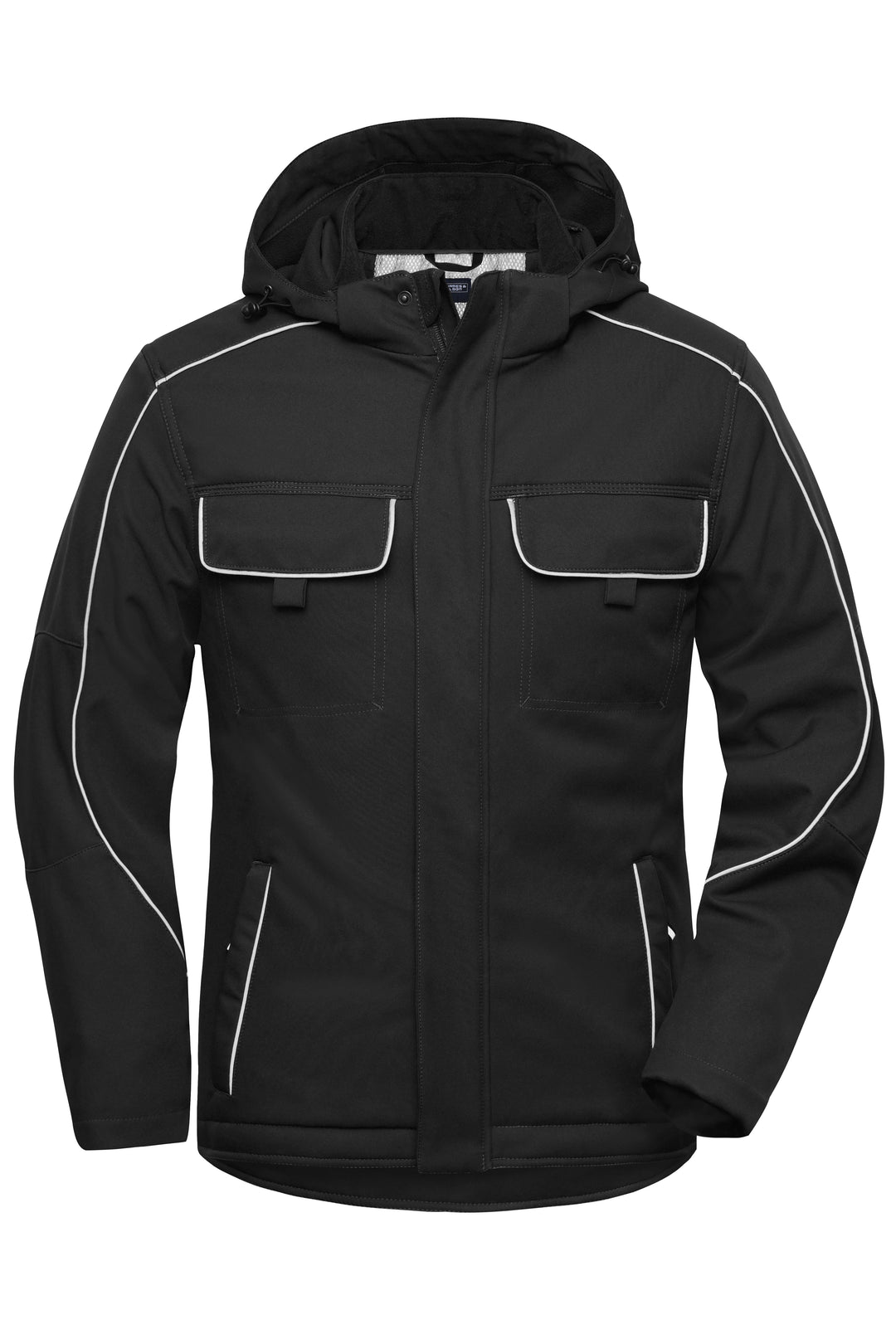Workwear Softshell Padded Jacket - SOLID - - black