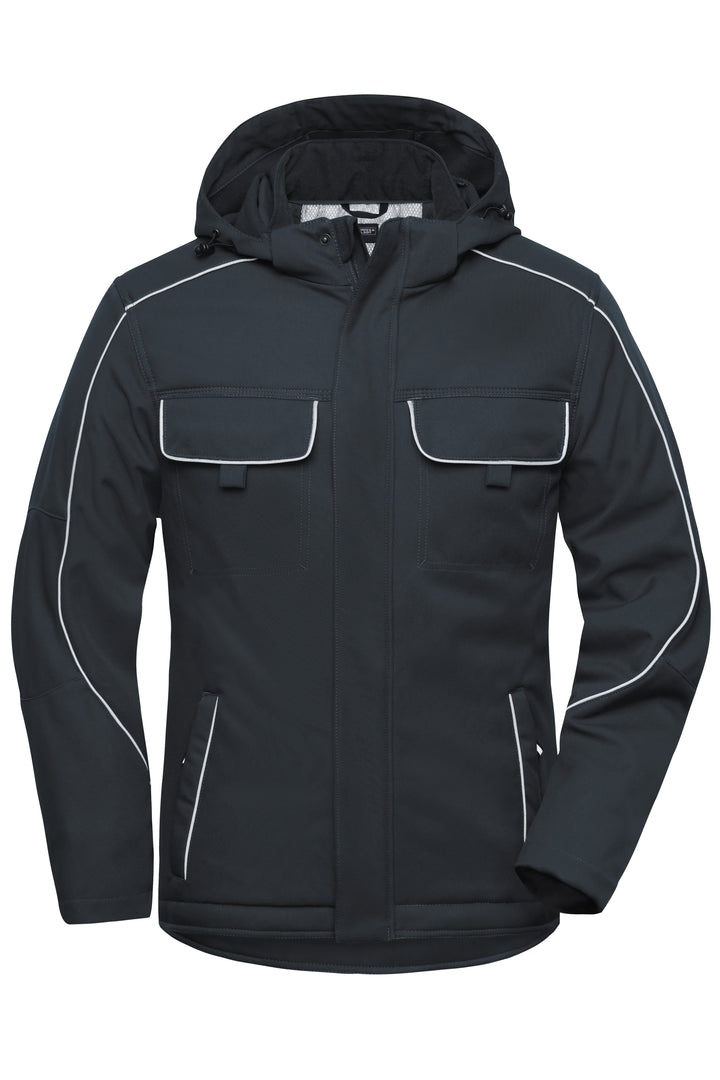 Workwear Softshell Padded Jacket - SOLID - - carbon