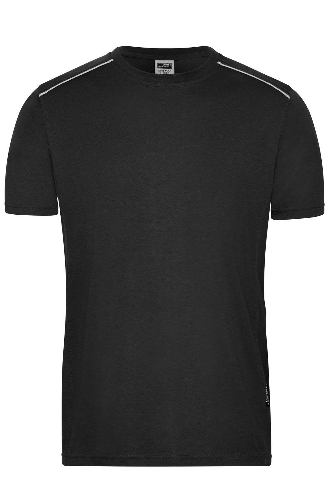 Men's Workwear T-Shirt - SOLID - - black