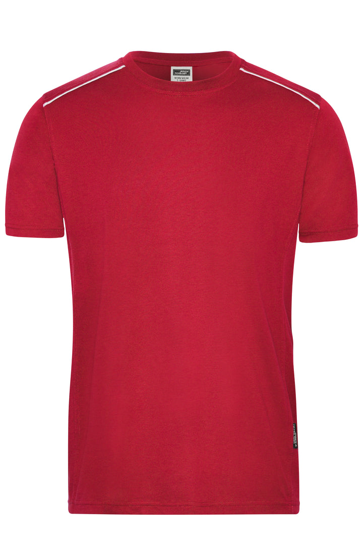 Men's Workwear T-Shirt - SOLID - - red