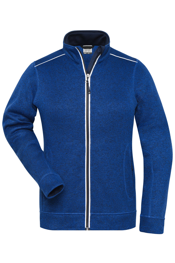 Ladies' Knitted Workwear - dark-royal-melange/navy