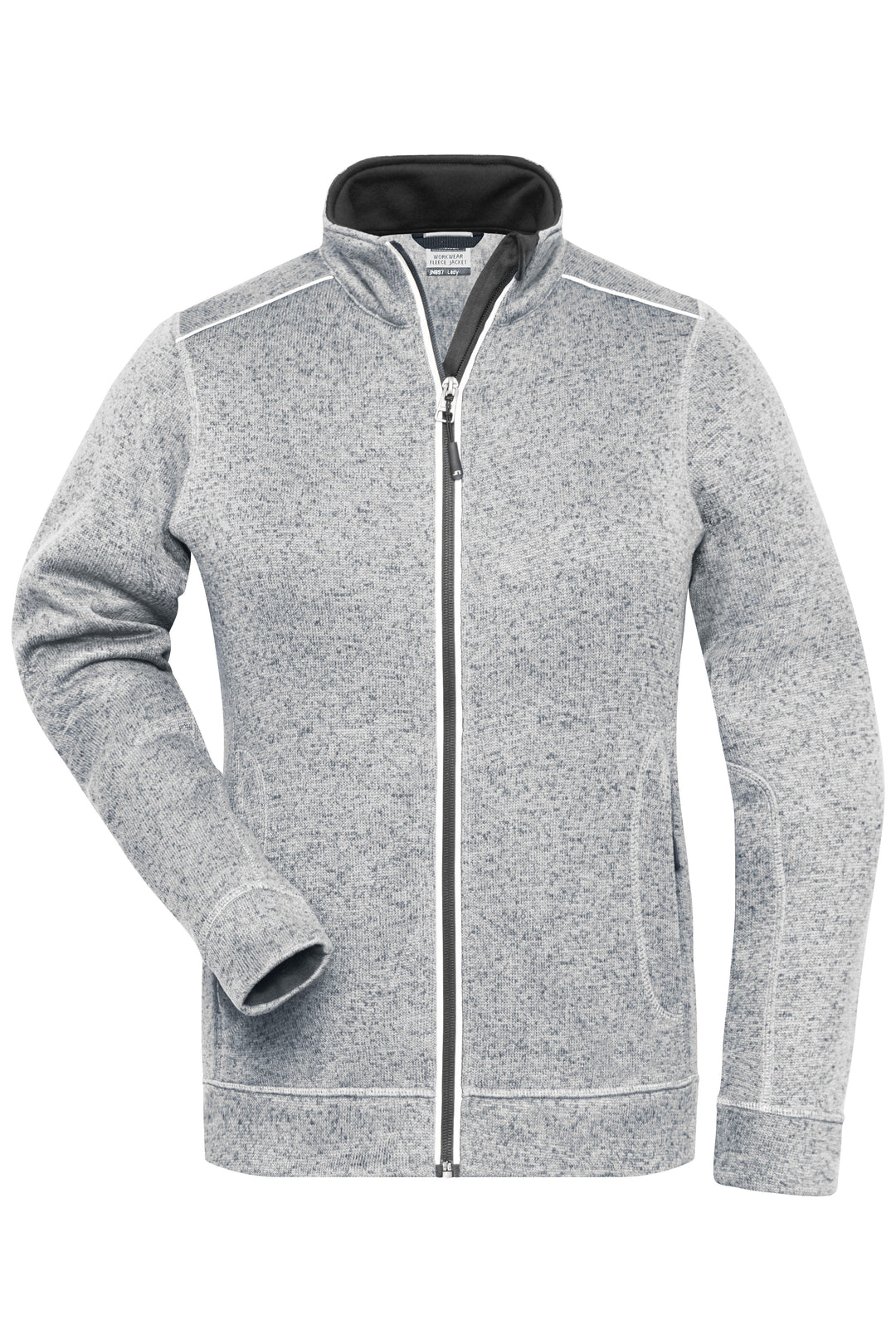 Ladies' Knitted Workwear - white-melange/carbon