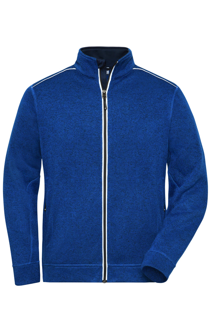 Men's Knitted Workwear - dark-royal-melange/navy