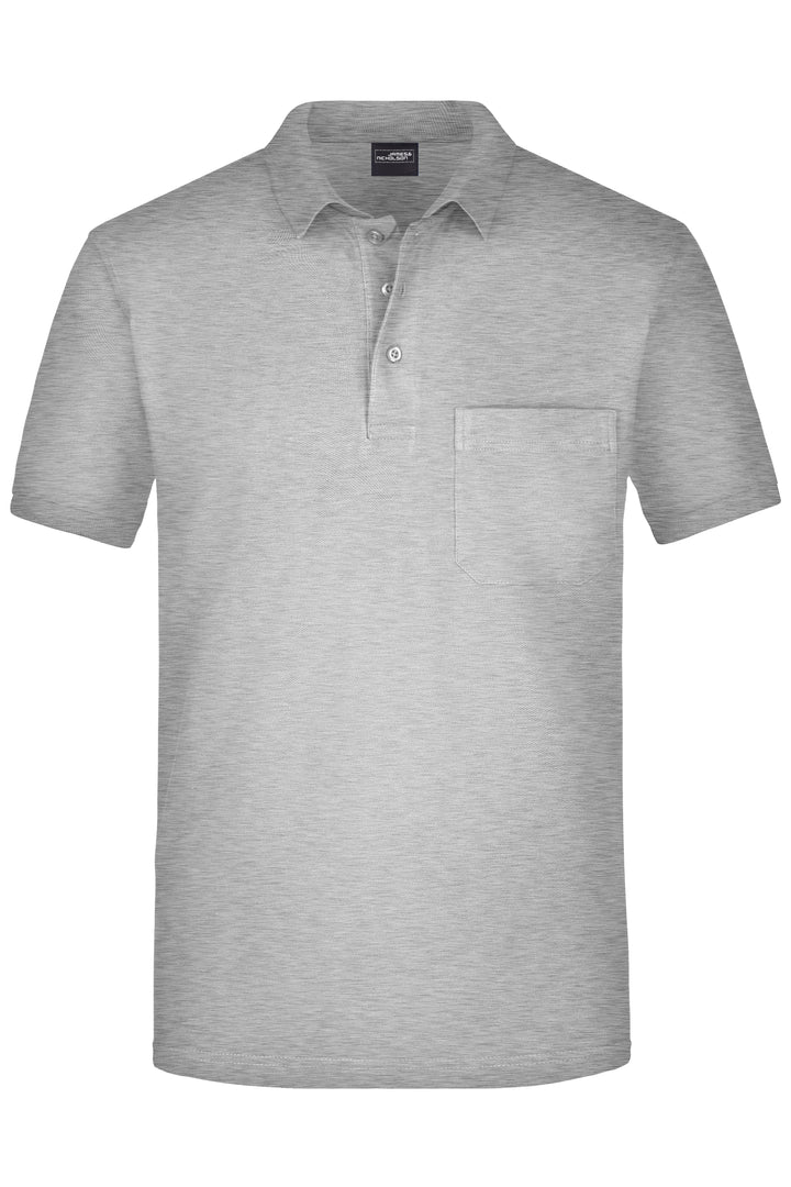 Men's Polo Pocket - ash