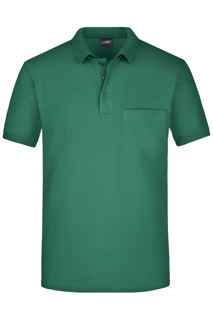 Men's Polo Pocket - dark-green