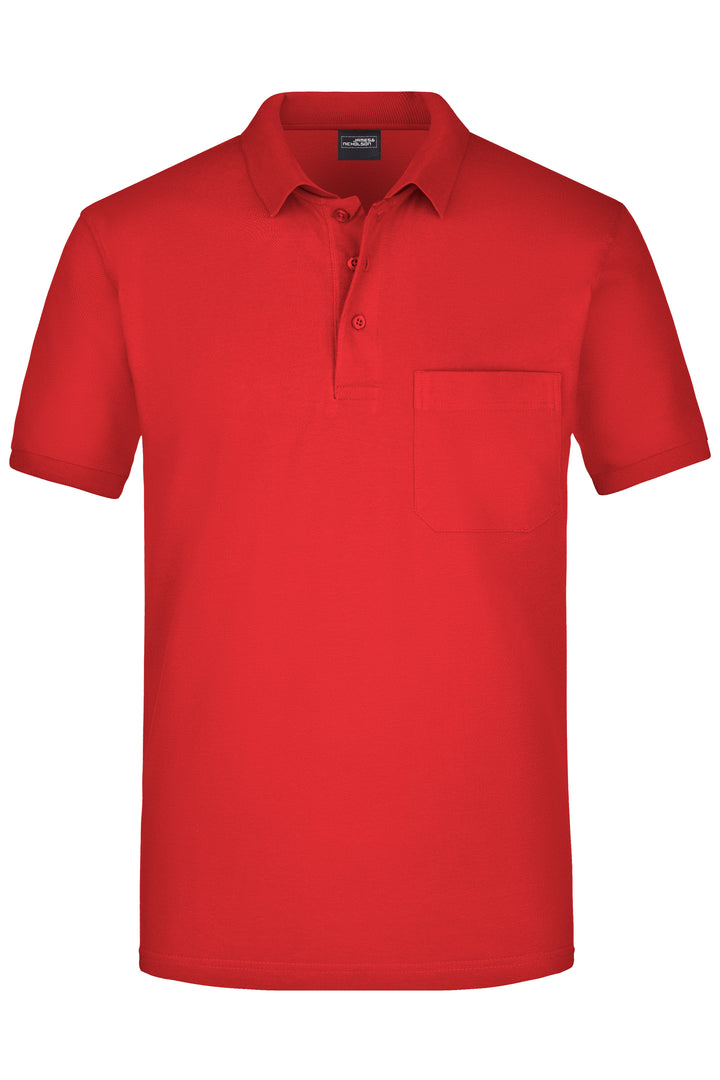 Men's Polo Pocket - red